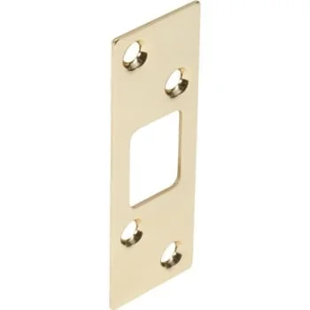 1-1/4w X 3-5/8″H Deadlock Strike Plate Brass, Package Of 2