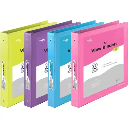 1.5 Inch 3 Ring Binder 4/Pk