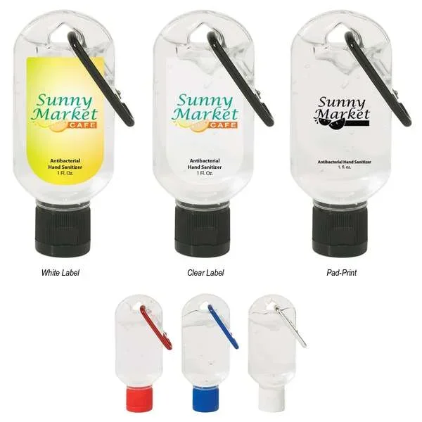 1 Oz. Hand Sanitizer with Carabiner