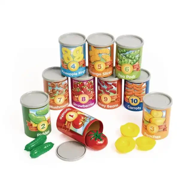 1 to 10 Counting Cans