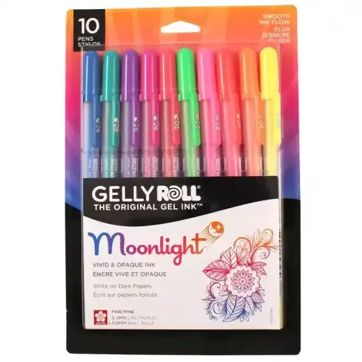 10Ct Gelly Roll Fine Asst Moonlight