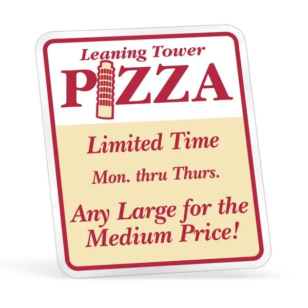 11-17 Sq. In. Ultra Removable White Vinyl Decal