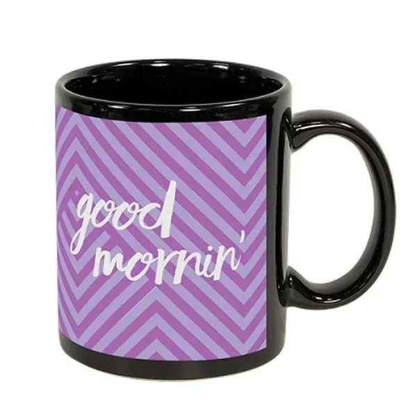 11 oz Black Full Color Sublimation Mug