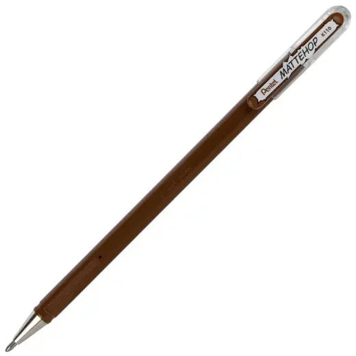 12Pk Hybrid Mattehop Brown Gel Pen