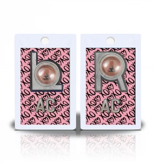 2″ Height Non Sticky Positioning Xray Markers- XoXo Graphic Pattern