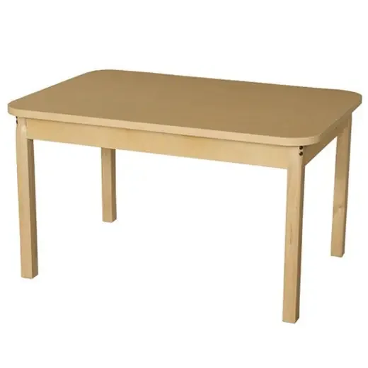 30″ x 44″ Rectangle High Pressure Laminate Table with Hardwood Legs – 20″ from Wood Designs
