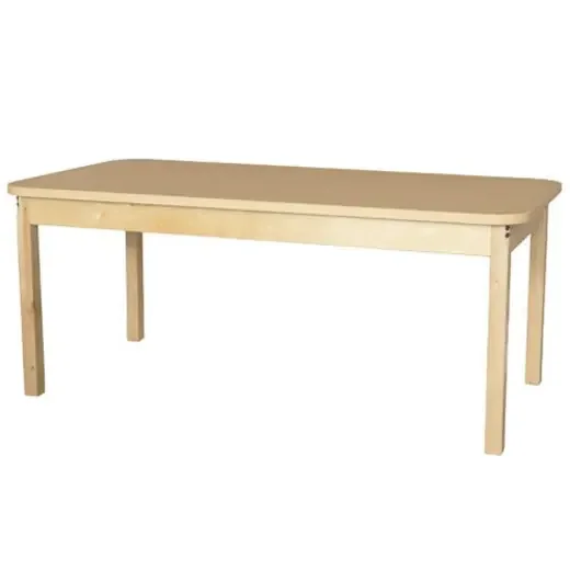 30″ X 60″ Rectangle High Pressure Laminate Table with Hardwood Legs- 22″ by Wood Designs