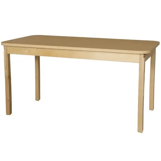 30″ X 60″ Rectangle High Pressure Laminate Table With Hardwood Legs- 29″