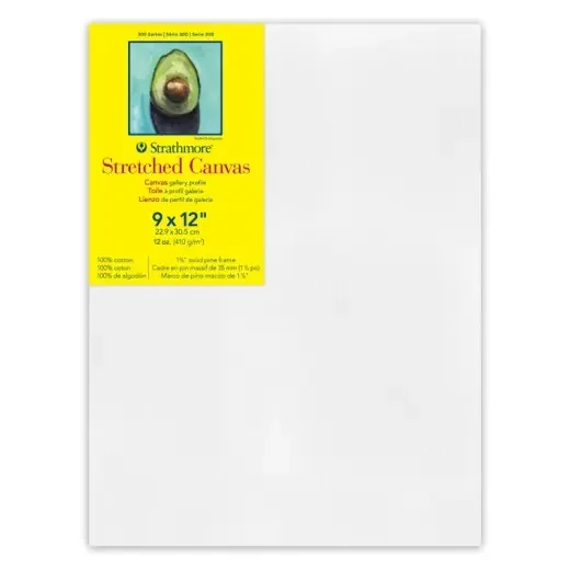 300 Seris Gallry Stretch Canvs 9X12 Strathmore