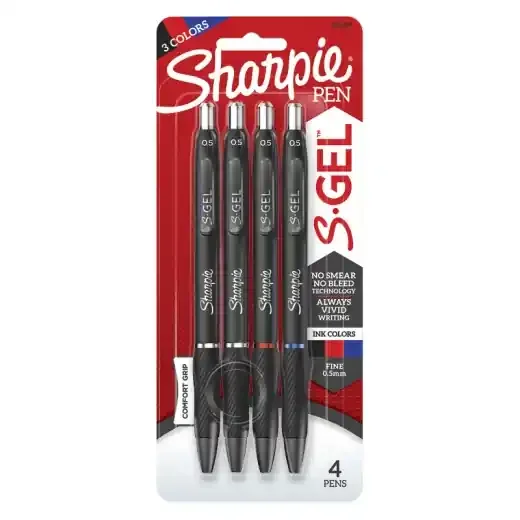 4Ct Sharpie S-Gel Pens 0.5Mm – Precision, Comfort, and Style in Every Stroke