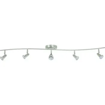 5-Light Tracklight Led 52 In Brushed Nickel