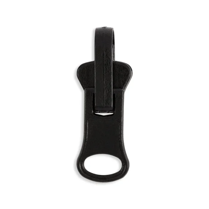 #5 Molded Plastic Old Style Reversible Zipper Pulls – 10/Pack – Black (580)
