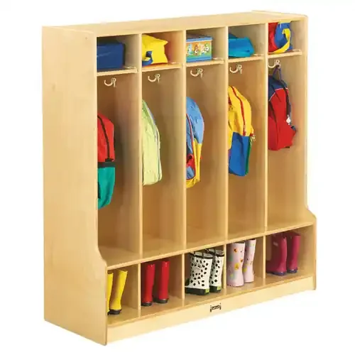 5 Section Coat Locker with Step – Jonti-Craft 0468JC