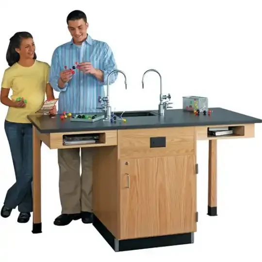 8-Student Service Island – Cabinet with Door