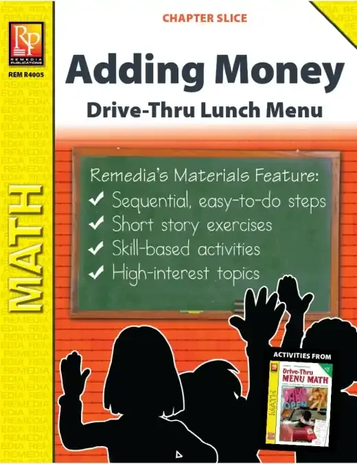Adding Money Drive-Thru Lunch Menu (Chapter Slice)