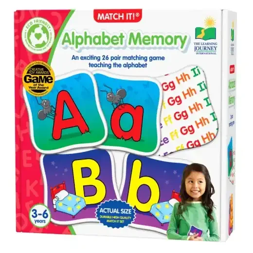 Alphabet Memory Match It Game