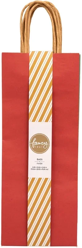 American Crafts Fancy That Wine Gift Bags 5.25″x3.25″ 6/Pkg