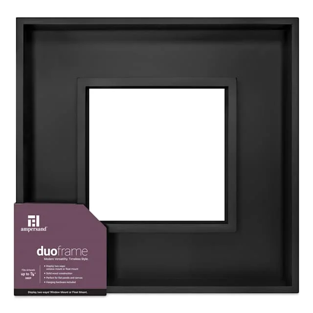 Ampersand DuoFrame – Black, 8″ x 8″