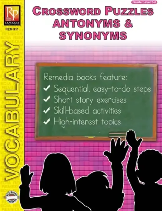Antonyms & Synonyms Crossword Puzzles (Ebook)