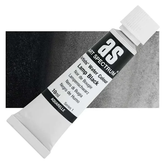 Art Spectrum Artists’ Watercolor Tube – Lamp Black, 10 ml