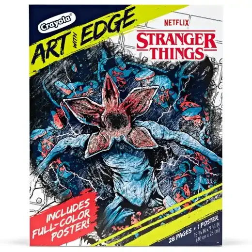 Art With Edge Stranger Things Coloring Book W/Poster