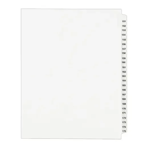 Avery 20% Recycled Preprinted Laminated Gold-Reinforced Tab Dividers
