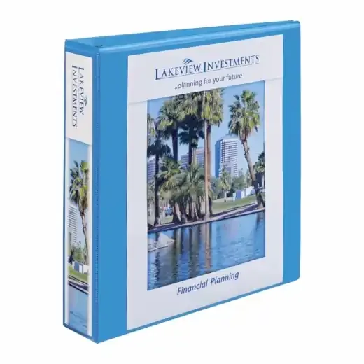 Avery Nonstick Heavy-Duty View 3-Ring Binder With Ez-Turn Rings, 1 1/2″ D-Rings, 53% Recycled, Light Blue