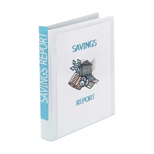 Avery Showcase Economy View Binders With Slant Rings, 3 Rings, 1″ Capacity, 11 X 8.5, White