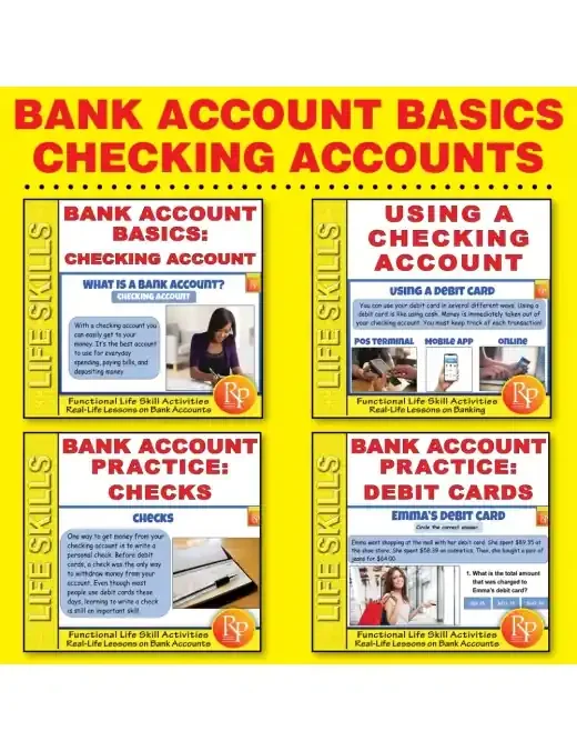 Bank Account Basics Set Checking Account – Debit & Credit Card Activities