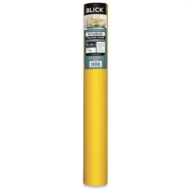 Blick Studio Tracing Paper Roll – 18″ x 50 yds, Canary