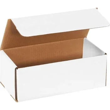 Box Partners 10 X 4 7/8 X 3 3/4″ White Corrugated Mailers Package Of 50