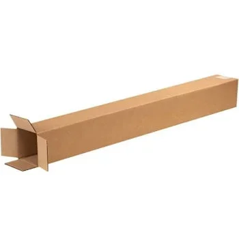 Box Partners Tall Corrugated Boxes 4″X4″X36″ Kraft Package Of 25
