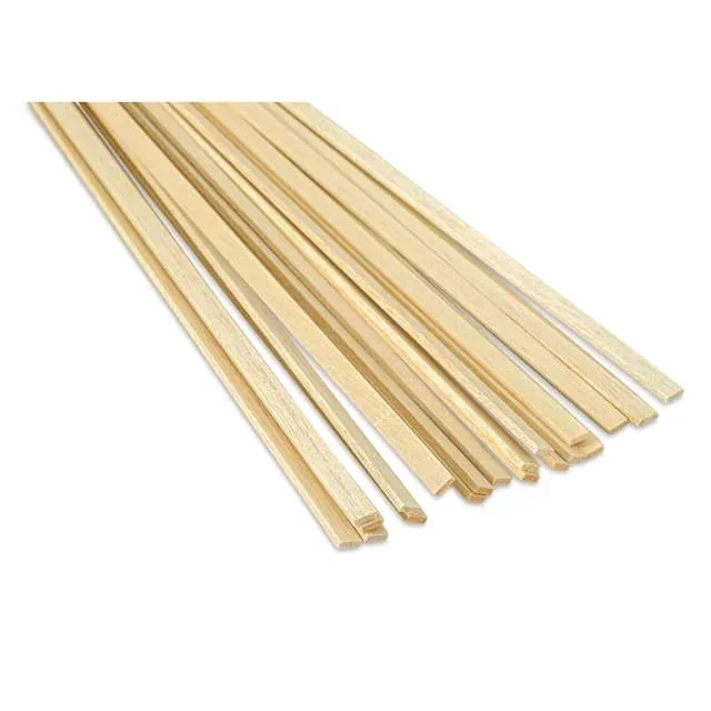 Bud Nosen Balsa Wood Sticks – 1/8″ x 3/8″ x 36″, Pkg of 20