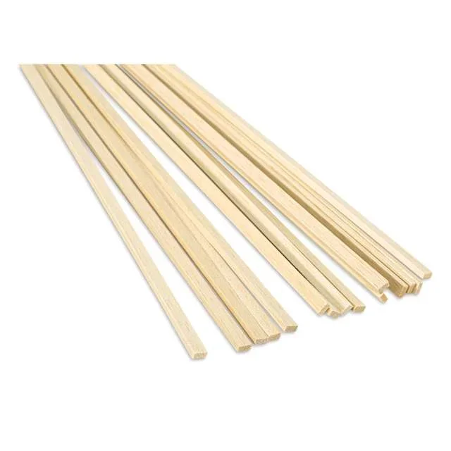 Bud Nosen Balsa Wood Sticks – 3/16″ x 3/8″ x 36″, Pkg of 15