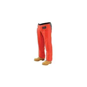 Chainsaw Chaps, 36″ Long, Water Resistant, Orange, Package Of 1 Pair