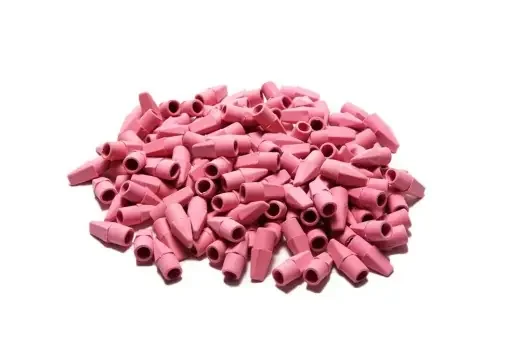 Charles Leonard® Pencil Eraser Caps, Pink — 144 Caps For Standard Pencils