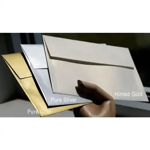 [Clearance] Fav Shimmer Pure Gold Square Flap A2 Envelopes (4.375-X-5.75) – 250 Pk [Bnw]