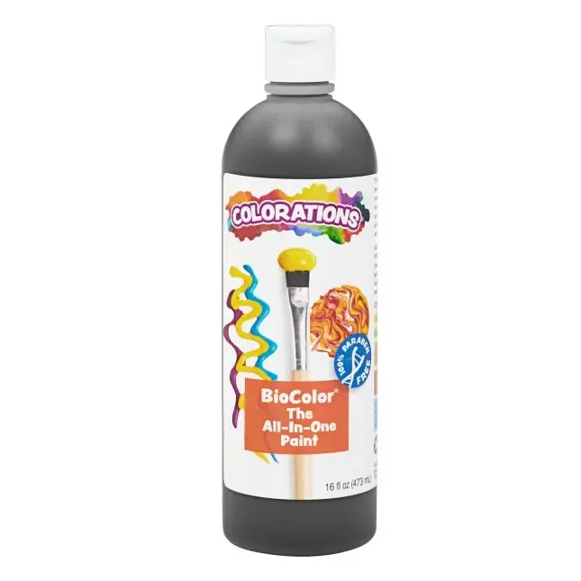 Colorations® Paraben-Free BioColor® Paint – Black, 16 oz.