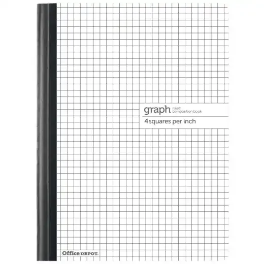 Composition Book, 8-1/2″ X 11″, Quadrille Ruled, 80 Sheets, White