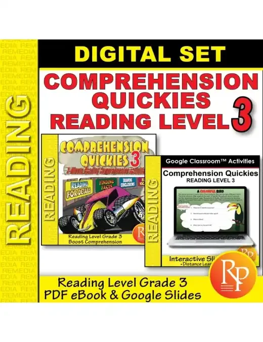 Comprehension Quickies 3 Google & Pdf – Reluctant Readers – Short Stories