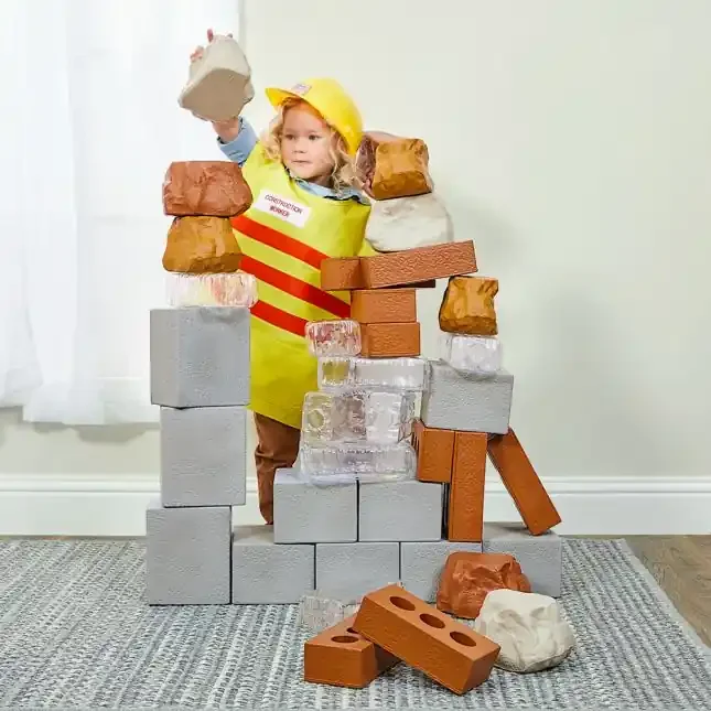 Construction WOW Pack – 39 blocks 4 activity cards