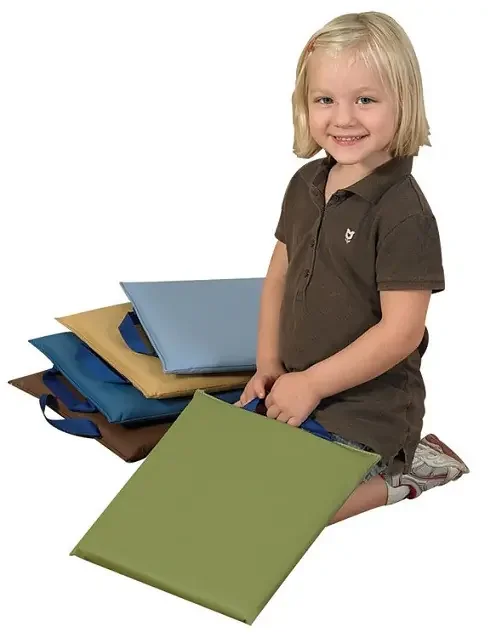 Cozy Woodland 12″ Sit-Upon Square Cushions Set of 5 – Children‘s Factory CF349-045