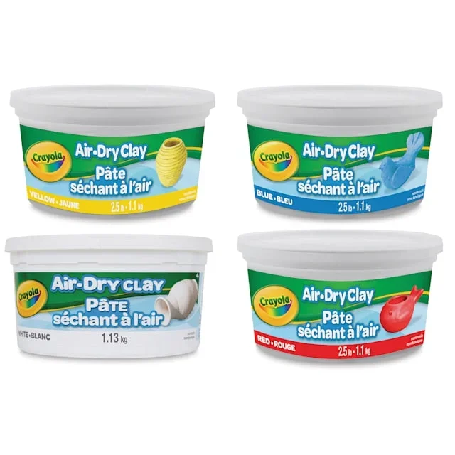 Crayola Air-Dry Clay – Assorted, Pkg of 4, 2.5 lb