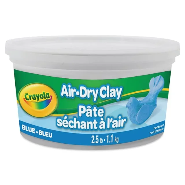 Crayola Air-Dry Clay – Bucket, 2.5 lb, Blue