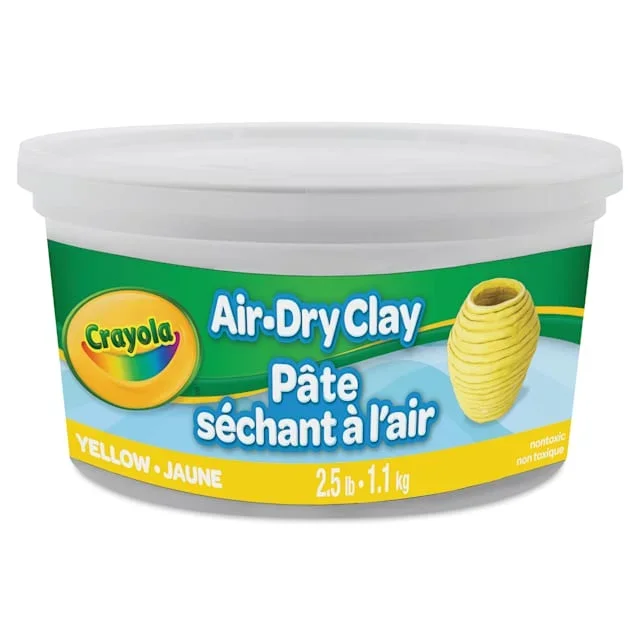 Crayola Air-Dry Clay – Bucket, 2.5 lb, Yellow