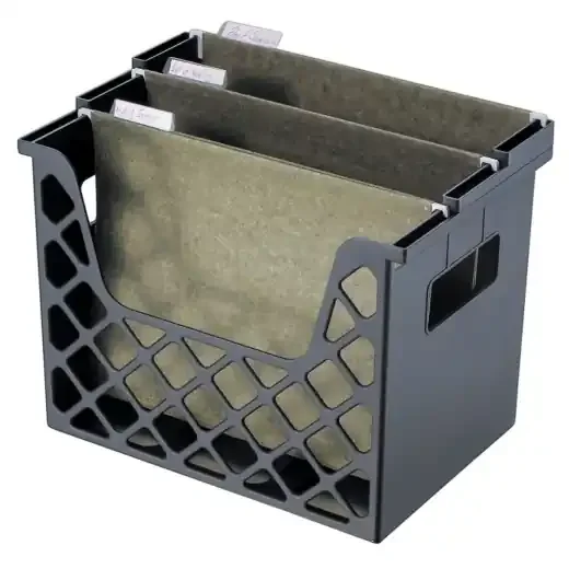 Desktop Storage File Organizer, Letter/Legal Size, 30% Recycled, Black