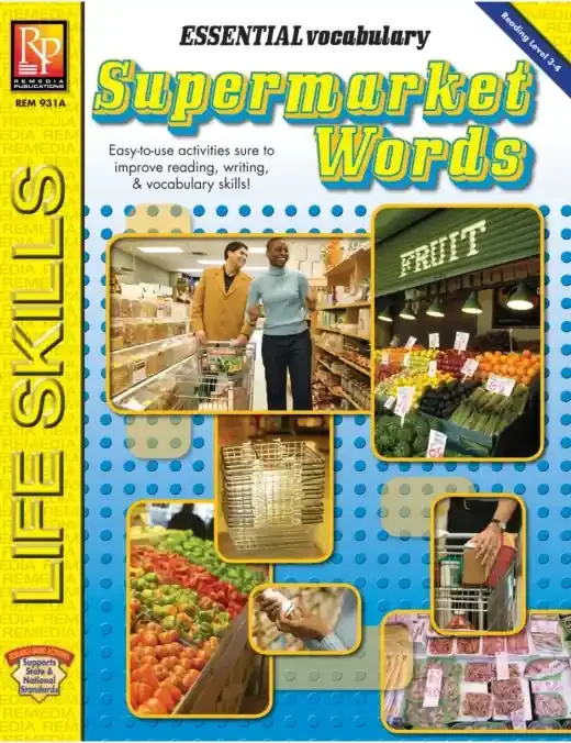 Essential Vocabulary Supermarket Words