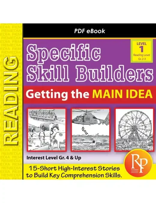 Getting The Main Idea (Reading Level 2.0-3.5) Short Passages Activities