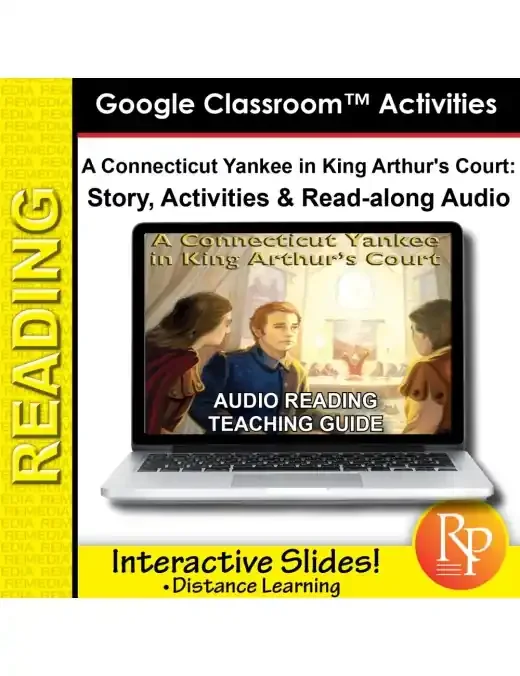 Google Slides A Connecticut Yankee In King Arthur‘s Court – Abridged Story, Activities & Audio
