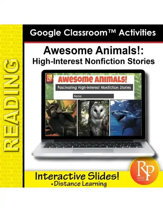High Interest/Low Vocabulary Reading About Awesome Animals! Savings Bundle